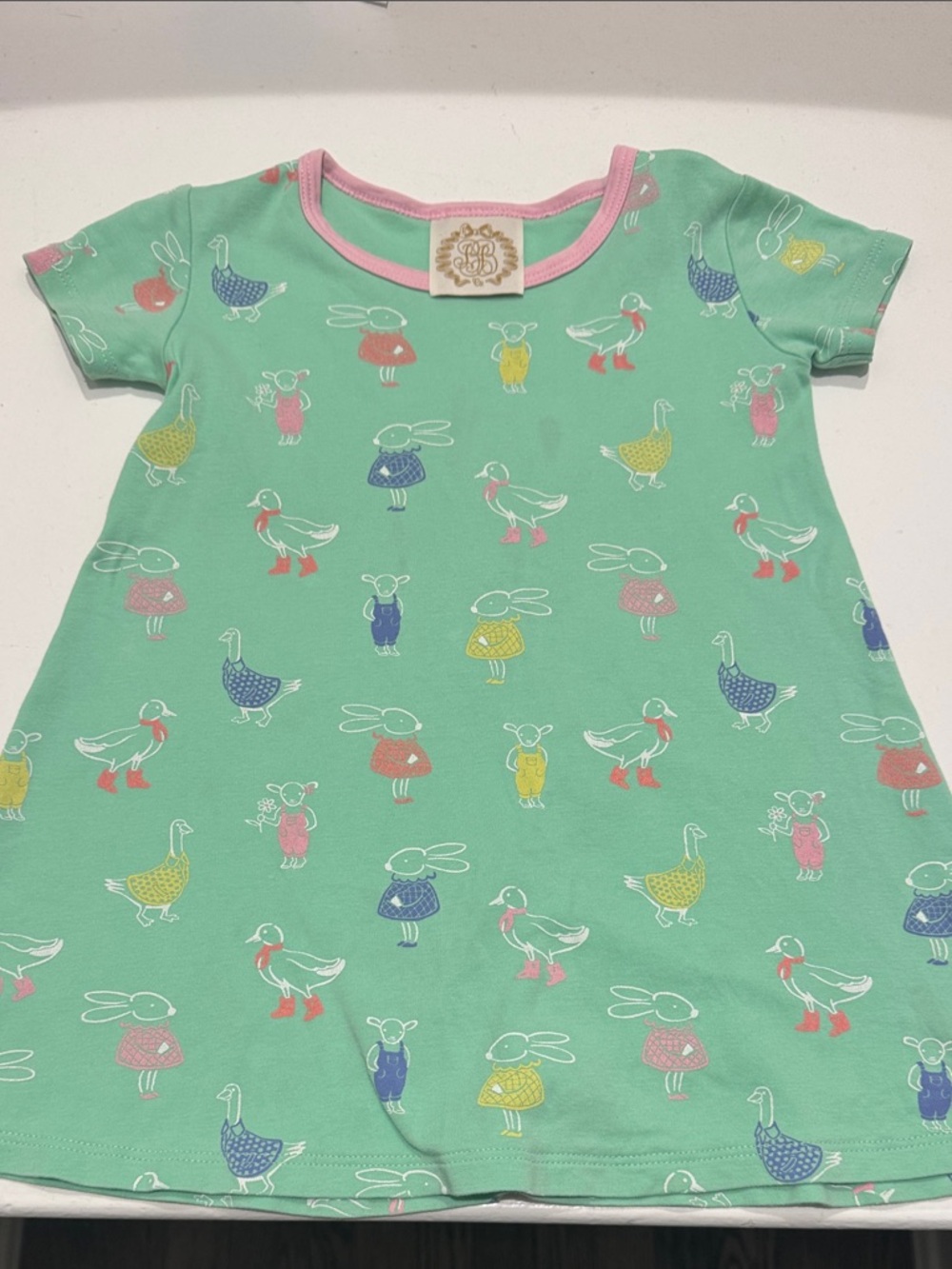 TBBC Polly Play Dress - Farm Life Friends (Pink) and Pier Party Pink